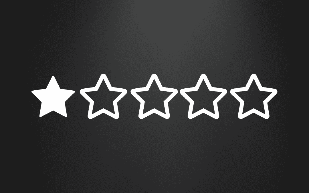 negative google review online one star review