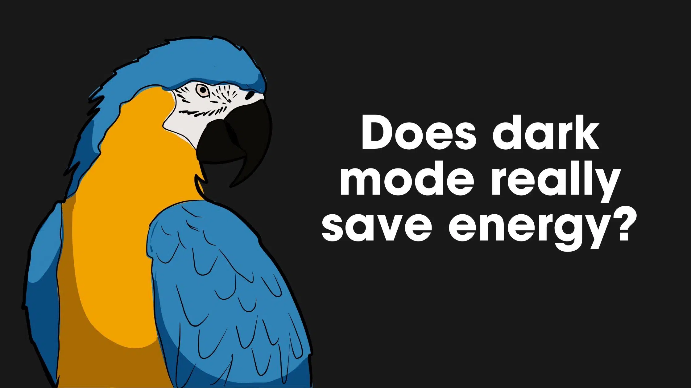 does dark mode really save enery