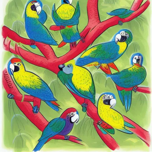 flock of blue parrots - Martech stack