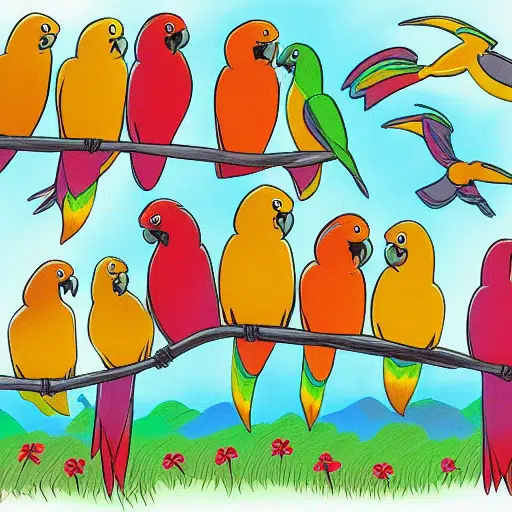 flock of red parrots MarTech stack