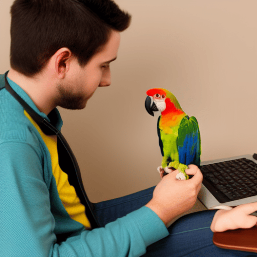 green coding with a parrot